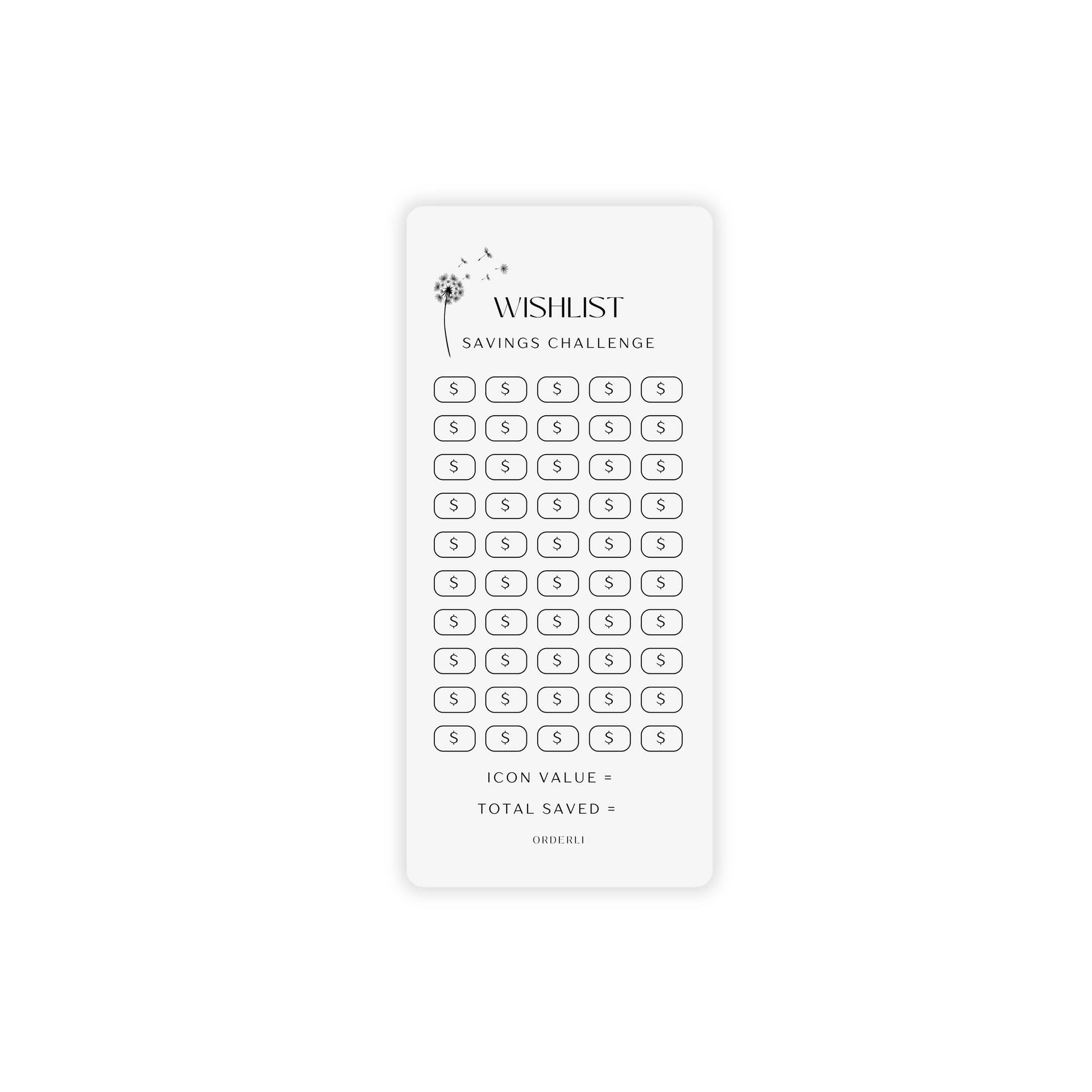 Wishlist Savings Challenge