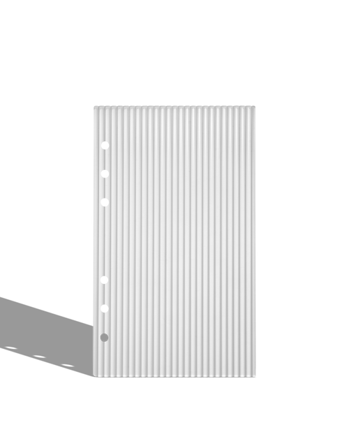 Acrylic Fluted Planner Dashboard